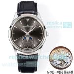GF Factory Swiss Copy Jaeger-LeCoultre Master Grey Dial 39mm Moon Phase Watch 